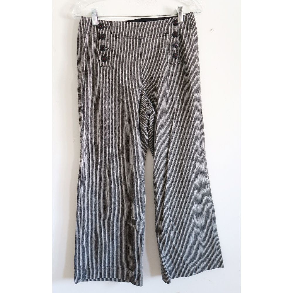 Larry Levine Petite Pinstripe Trousers - Size 10P
